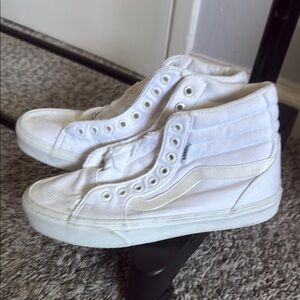 VANS White High-Top Sneakers